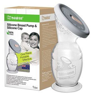 Haakaa Silicone Breast Pump & Silicone Cap 5.4oz